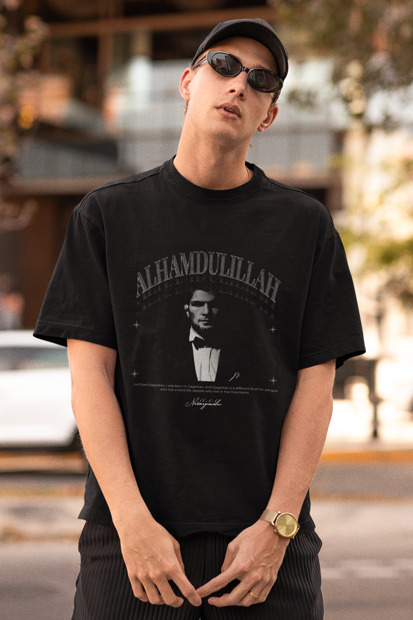 HEAVY OVERSIZED SHIRT "ALHAMDULILLAH"